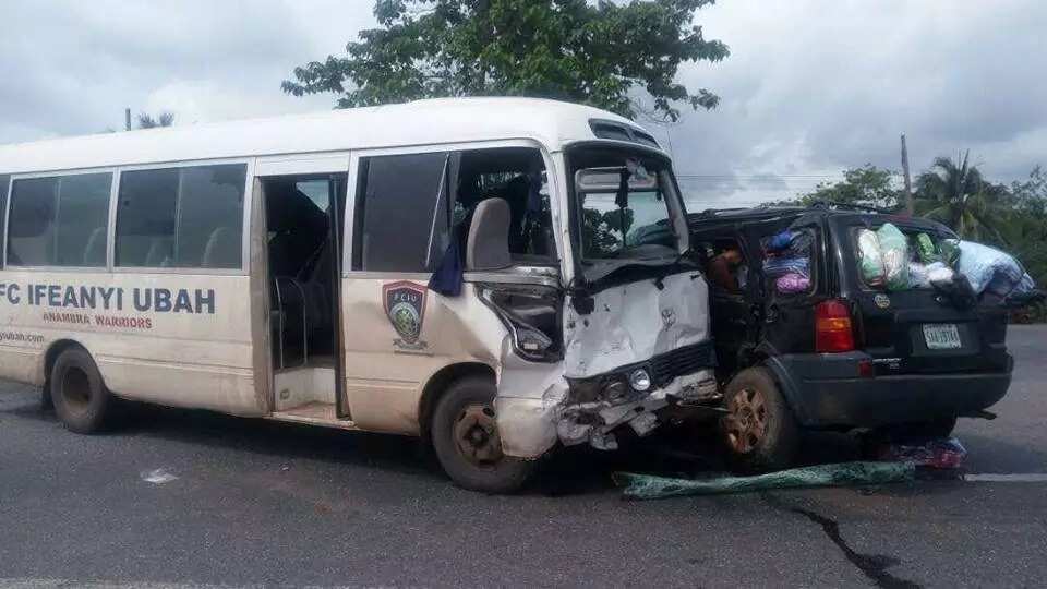 FC Ifeanyi Ubah team involved in an accident, 6 players injured (photos)