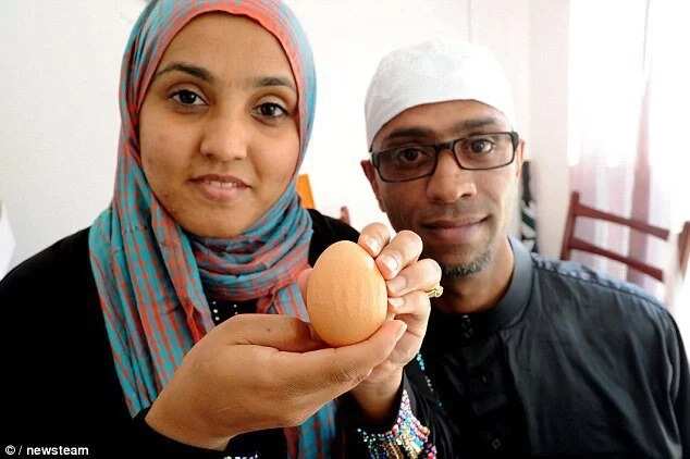 Allah Word Written In Arabic Appears On Egg Shell