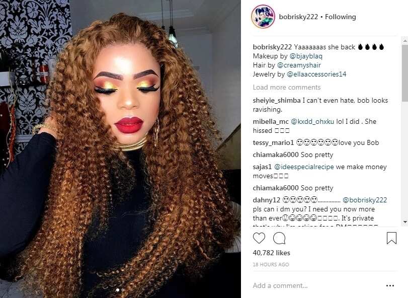 Bobrisky channels his inner beauty in these cute new photos