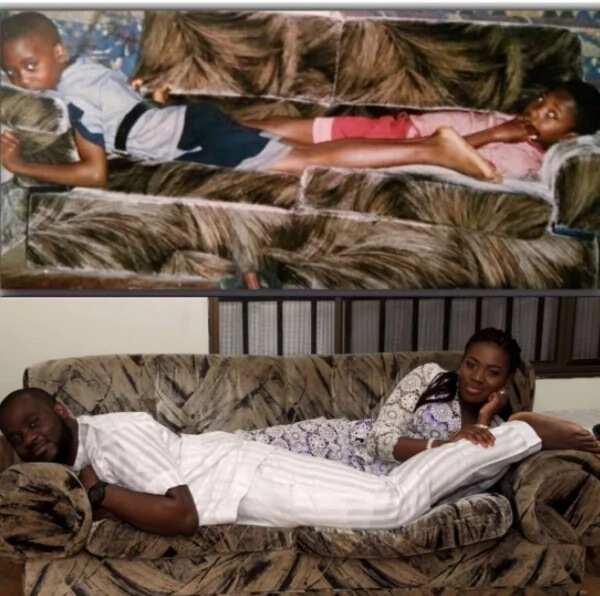 Nigerian twins recreate a picture they took 21 years ago (photo)