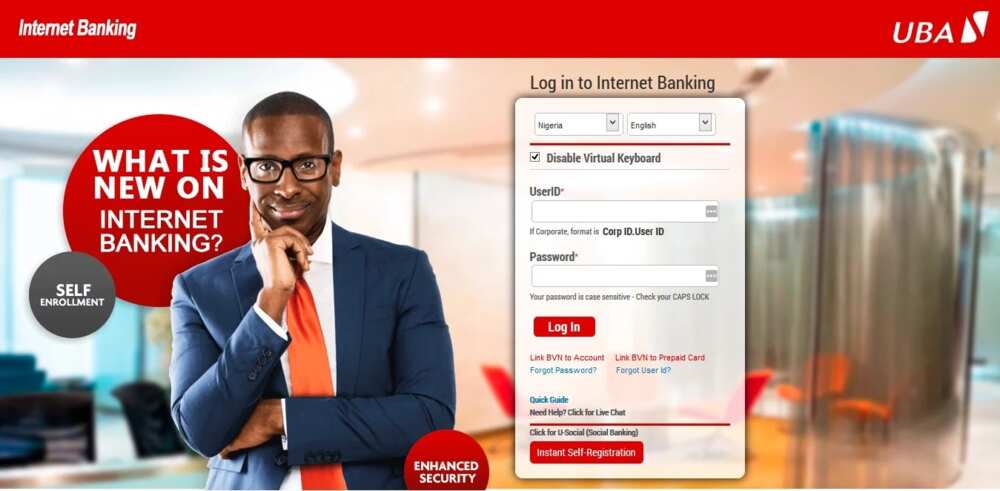 How to register for UBA internet banking?