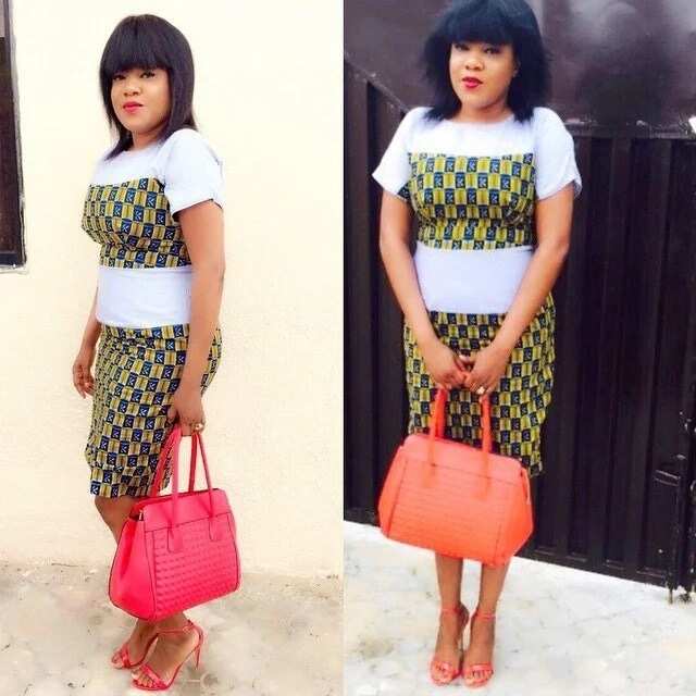 plain and pattern ankara styles