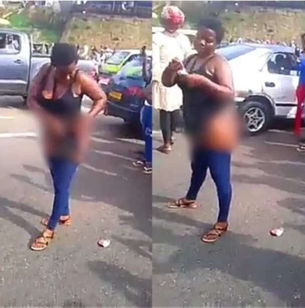 Woman Strips In Public Removes Panties As She Twerks On The Road Photos Legit Ng - girl twerks and takes off her panties for robux