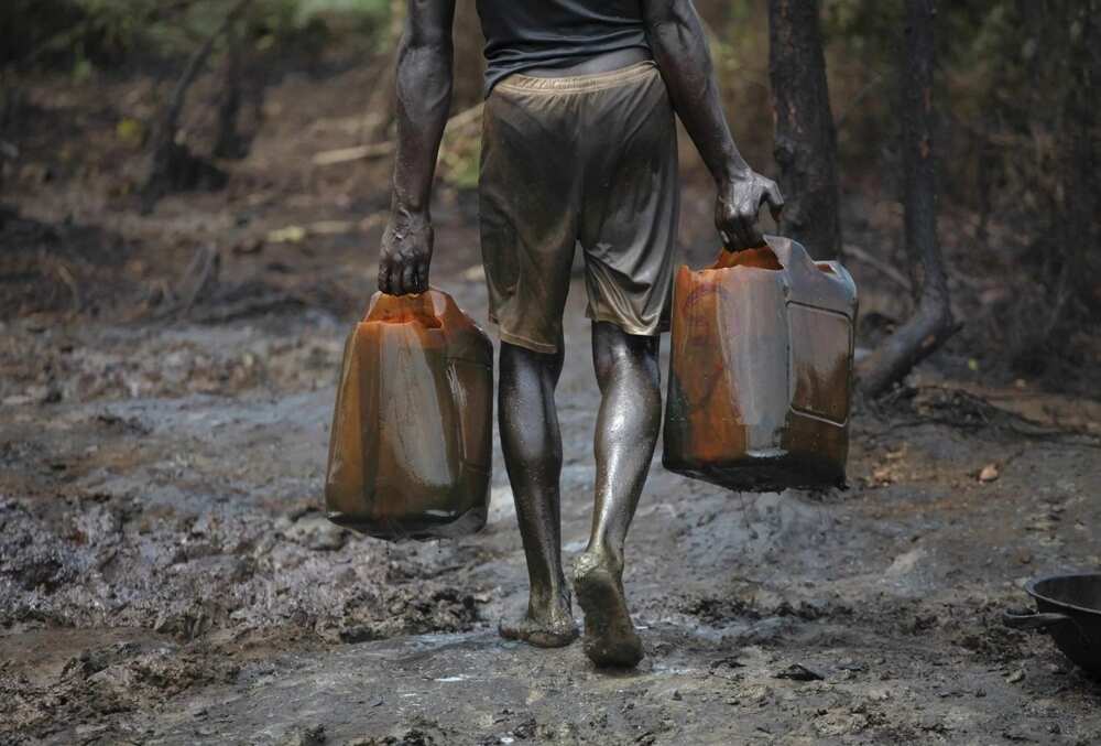 Illegal oil production in Nigeria