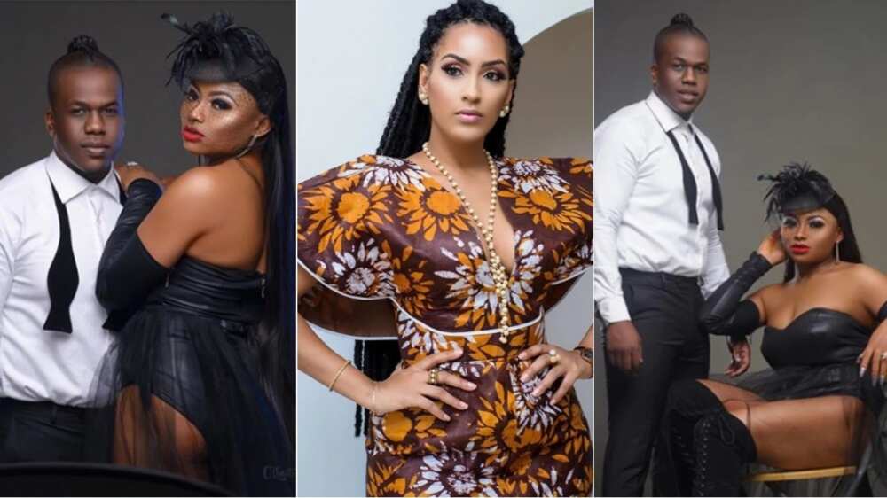 Juliet Ibrahim's estranged lover Iceberg Slim allegedly moves on with another lady (photos)
