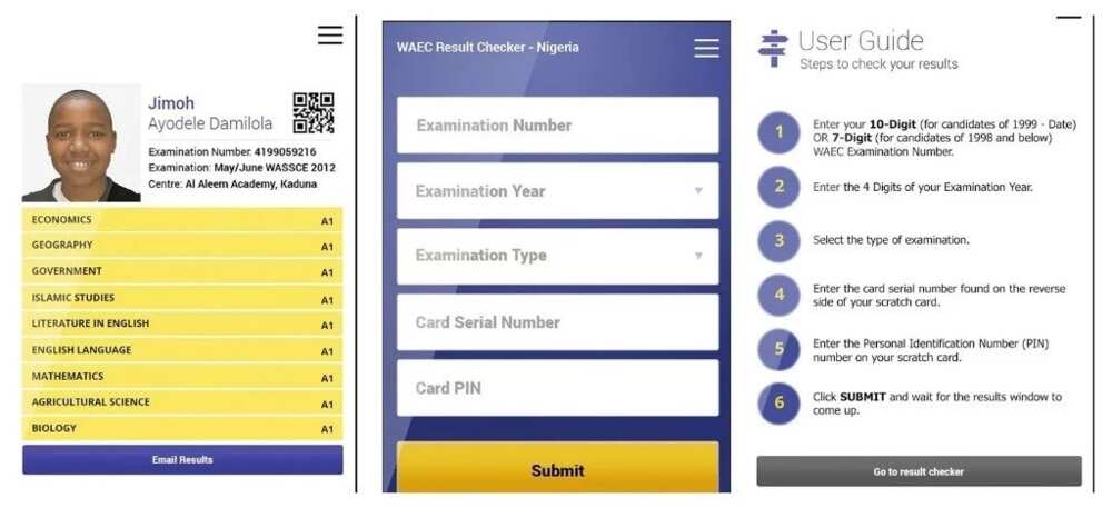 How to check gce result on phone