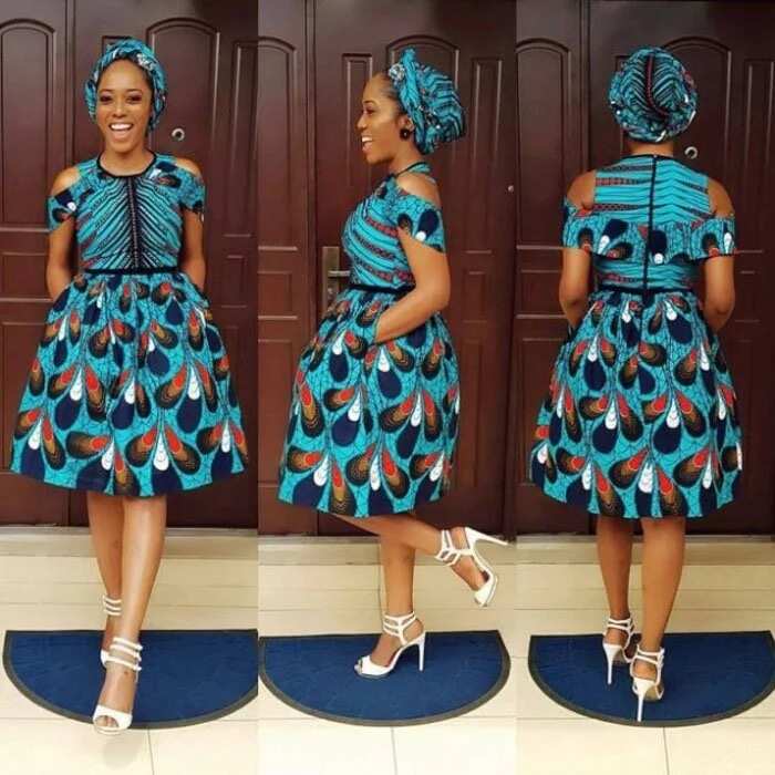 short ankara gowns for wedding