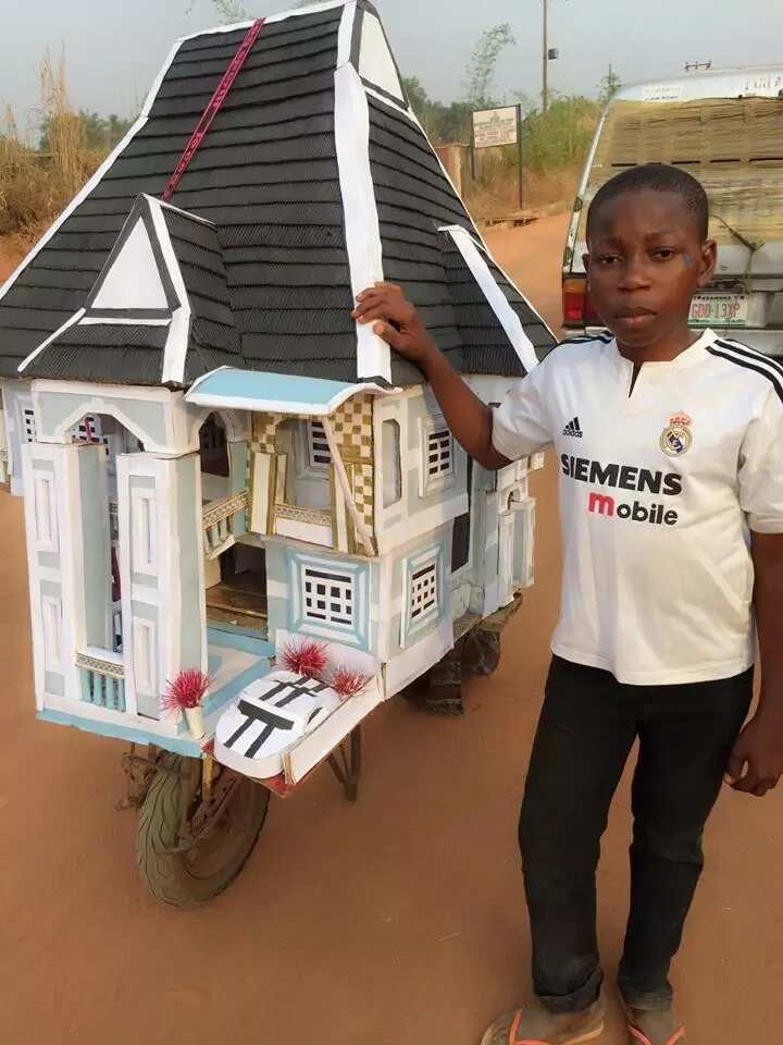 Schoolboy Builds His Own Mini Duplex House In Anambra