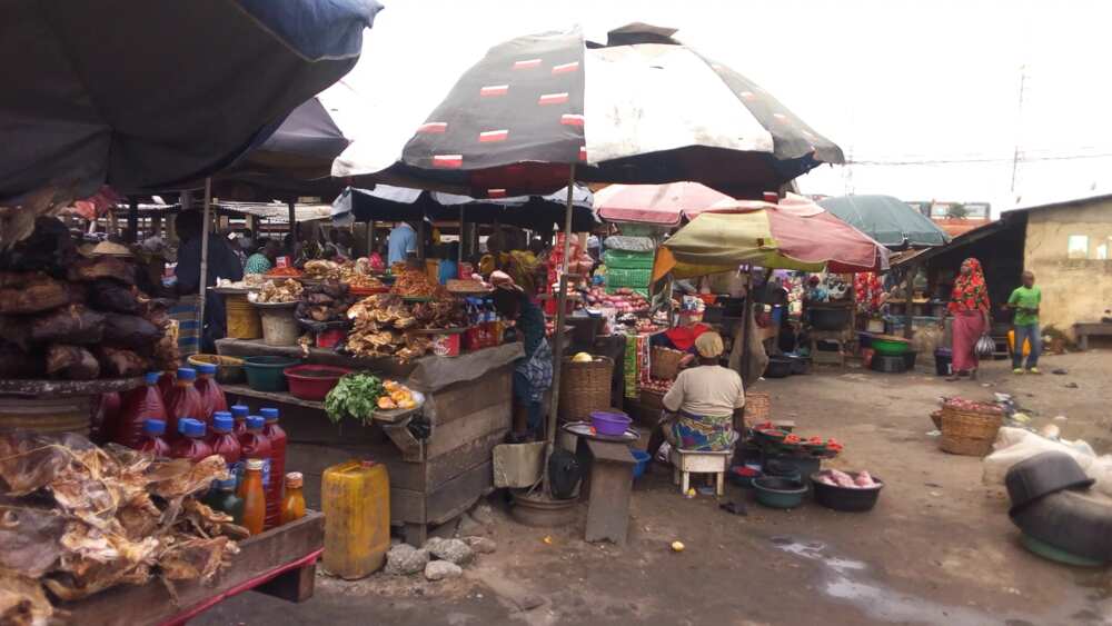 Market activities looks dry with the presence of few buyers at Ijora 7 UP market, Lagos. Source: Esther Odili. Market activities looks dry with the presence of few buyers at Ijora 7 UP market, Lagos. Source: Esther Odili.