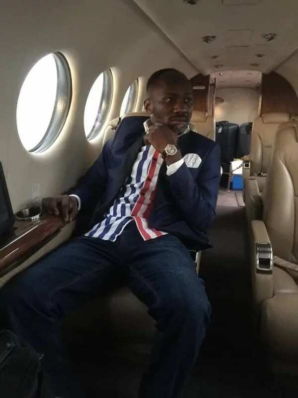 Apostle suleman flying private jet