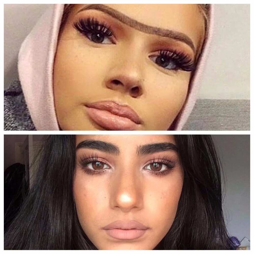 Different eyebrows