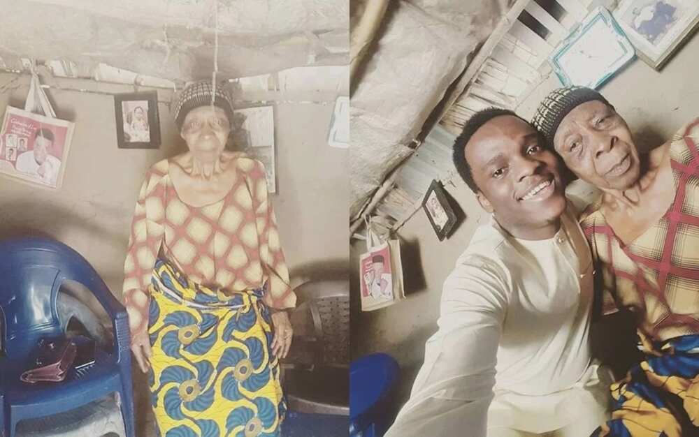 Nigerian man shows off his 145-year-old grandpa, says old age is a blessing