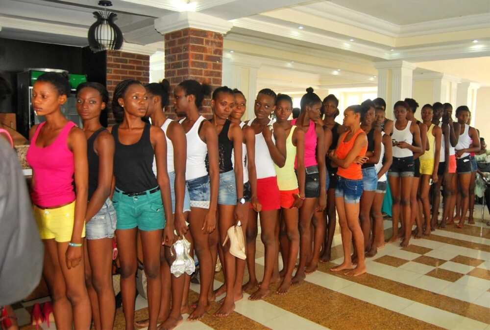 Nigerian models are waiting for casting Nigerian models are waiting for casting