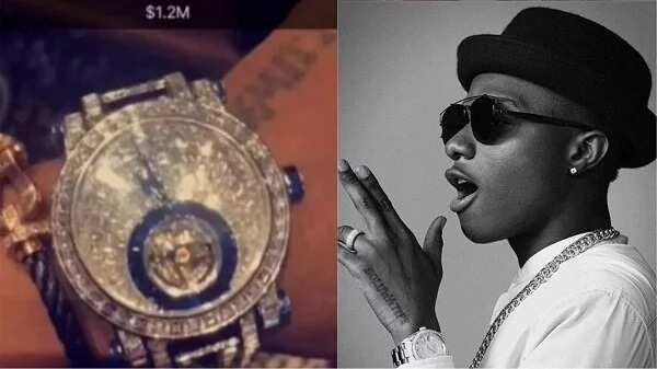 Wizkid flaunts a N439m wristwatch on Snapchat