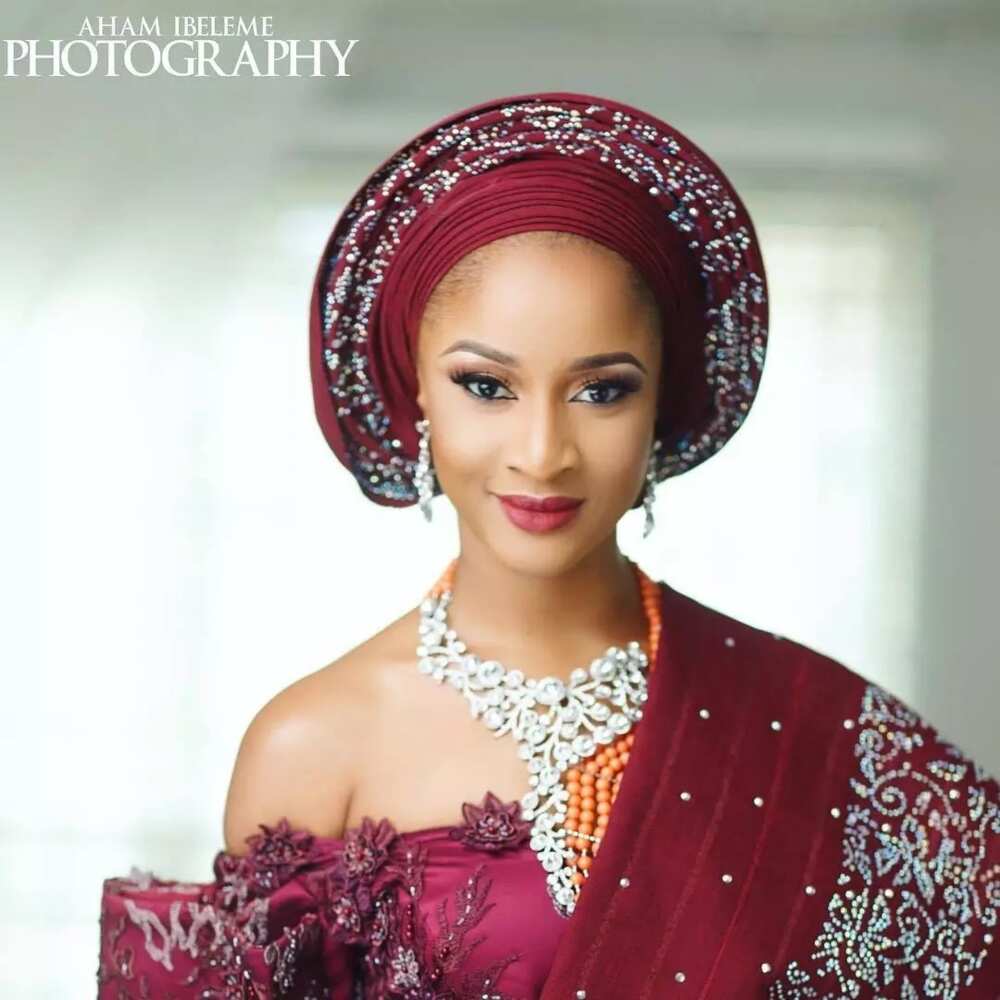 Here are the official photos from Adesua and Banky W’s introduction