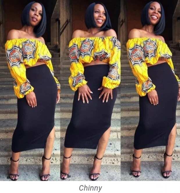 Unique Ankara styles 2017 - blouse and skirt