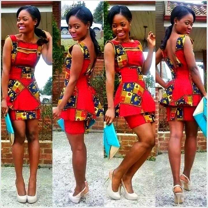 short gown for ankara