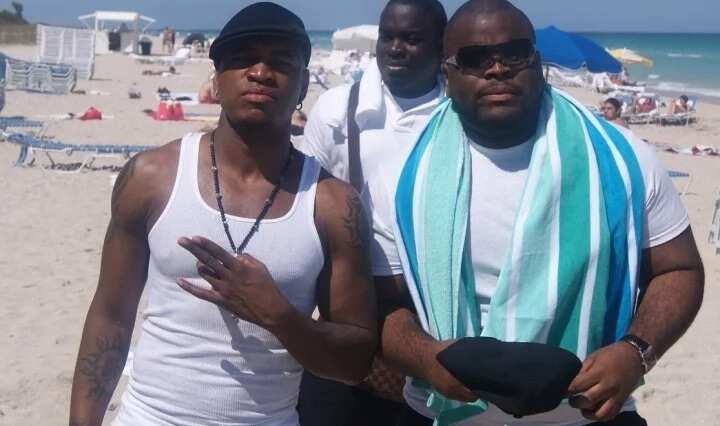 Chima Madueke with popular singer Ne-Yo