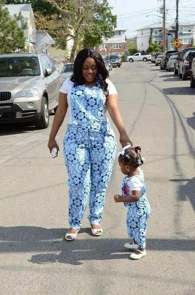 Ankara jumpsuits for mother and daughter
