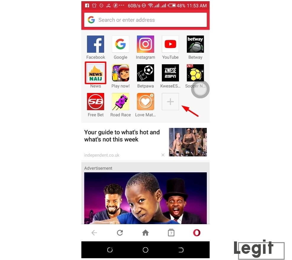 Access your favourite news site Legit.ng instantly in 3 simple steps