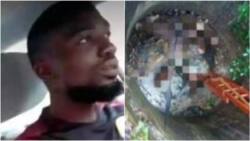 While allegedly being chased by SARS officials, see the terrible thing that happened to this final year student in Edo state (photos)
