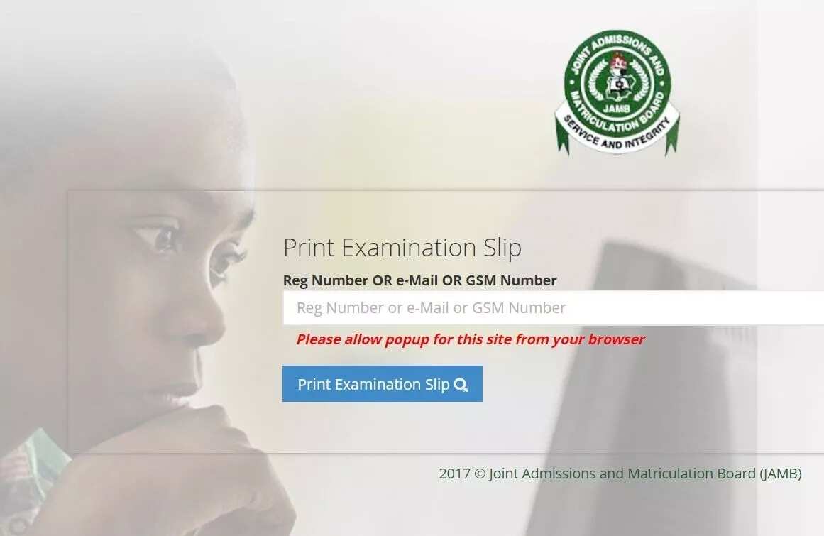 print ▷ Legit.ng JAMB slip How result to original