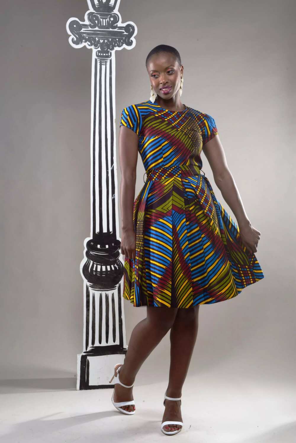 Flowing gowns made with ankara to rock in 2018