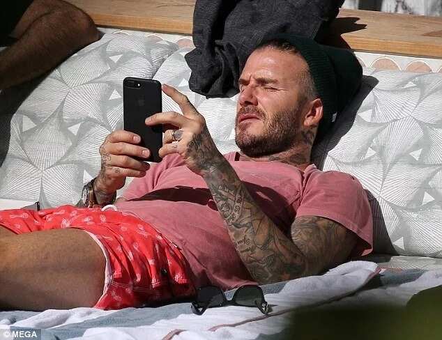David Beckham chill in Miami sun ahead of MLS annoncement