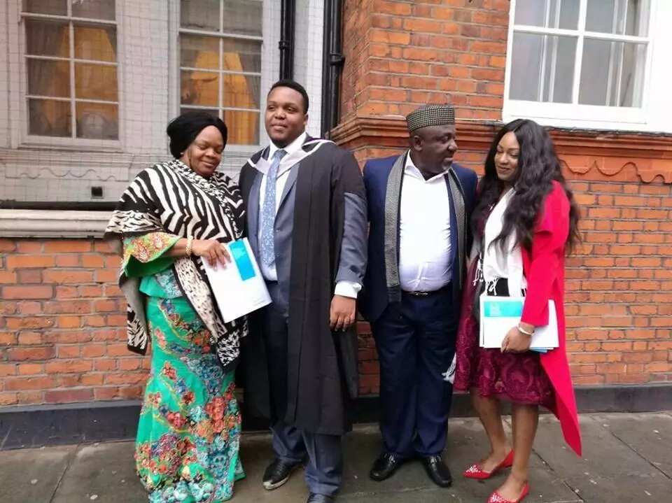 Okorocha's first son Gets Master's Degree From British university (Photos)