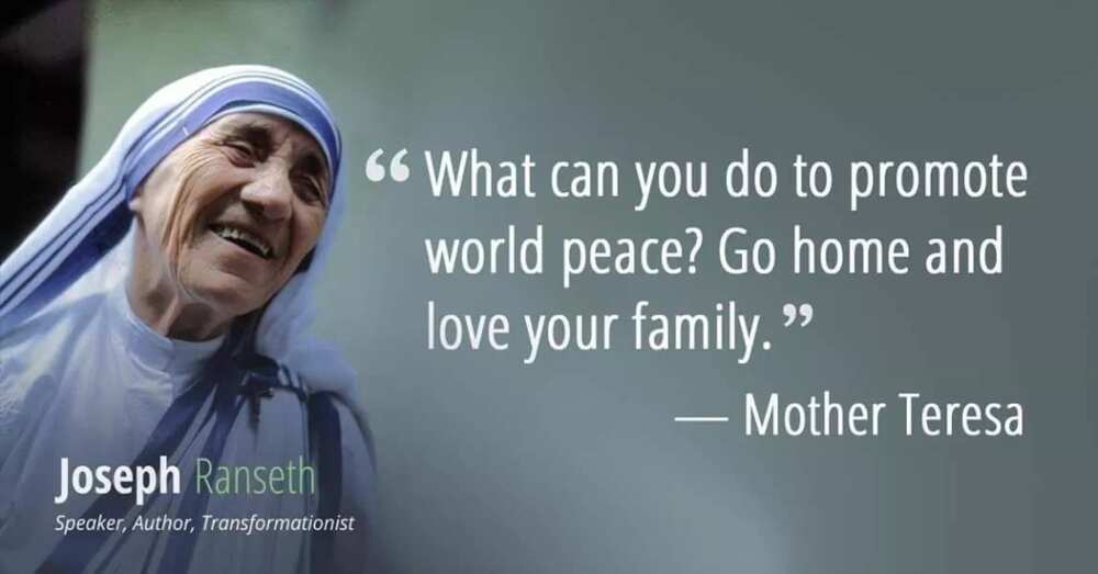 Mother Teresa quote: Life is a game, play it Life is too precious