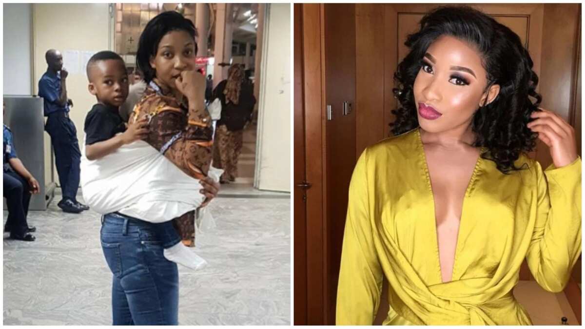 Image result for My son almost die!! Tonto Dikeh reveals she almost lost her son 3 weeks ago