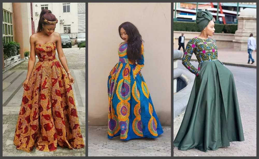 Flowing gowns made with ankara to rock in 2018 