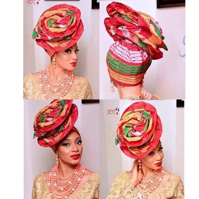 Gele styles in Nigeria ROSE