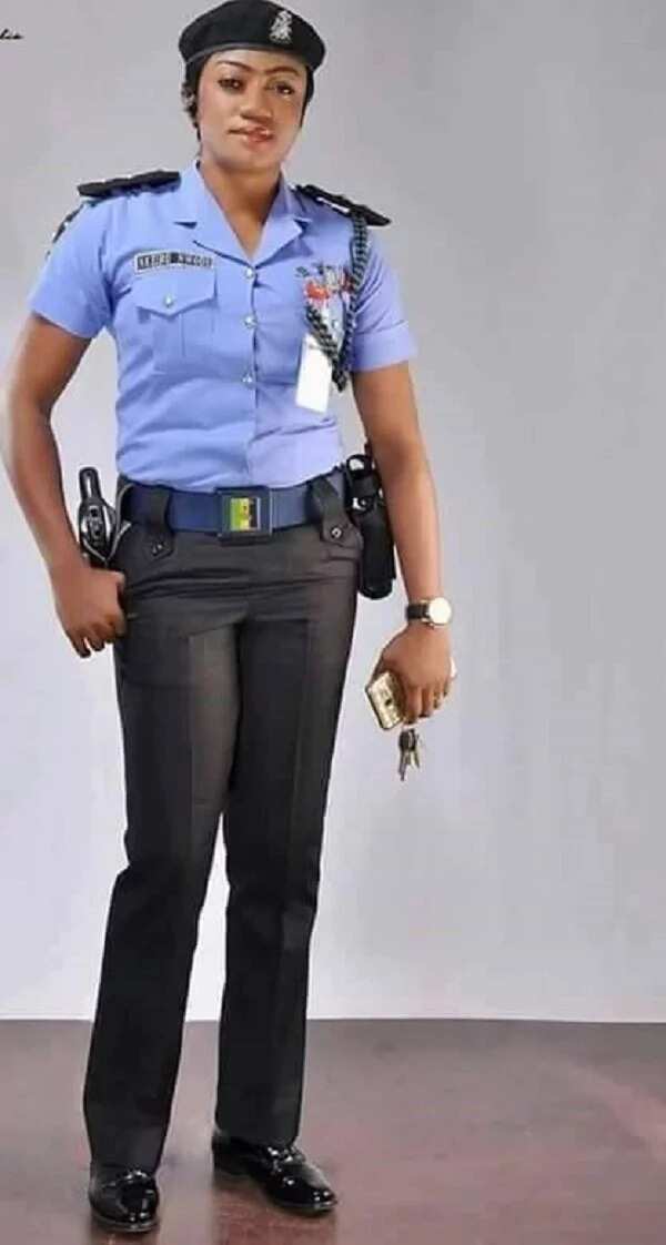 This beautiful policewoman reveals why she joined the Nigeria Police Force