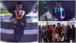 Meet handsome Nigerian man who graduated with honours from Oklahoma State University in America (photos)