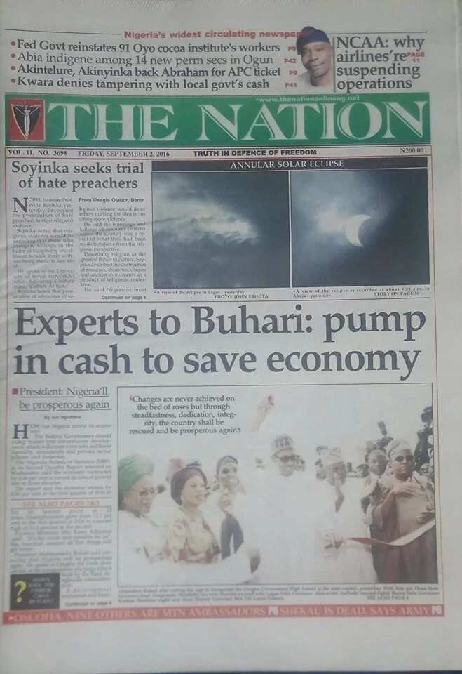 Nigeria in a mess, Buhari pleads with Nigerians - Paper Review