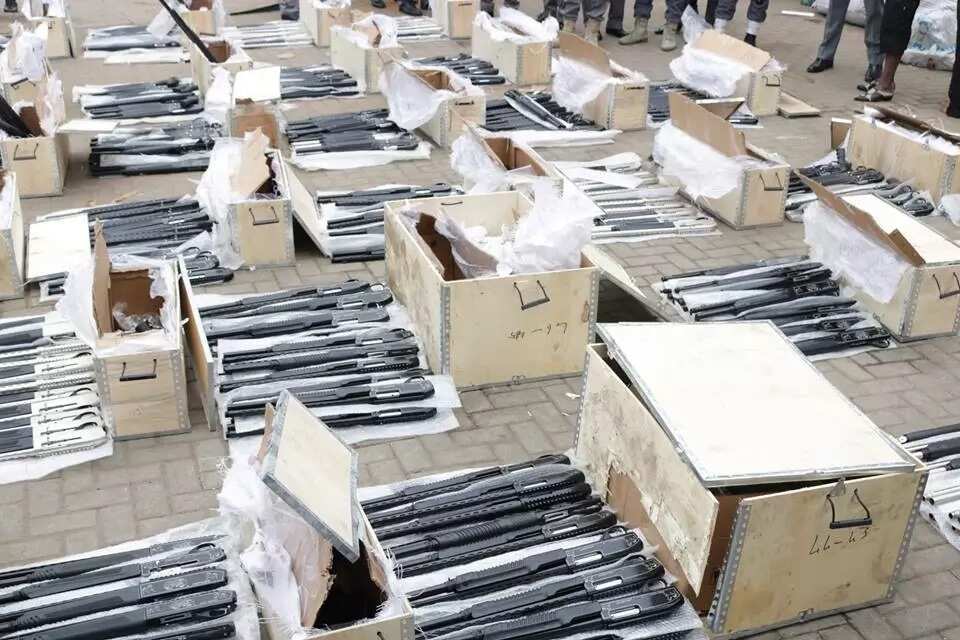 BREAKING: Customs intercepts another container-load of arms in Lagos port