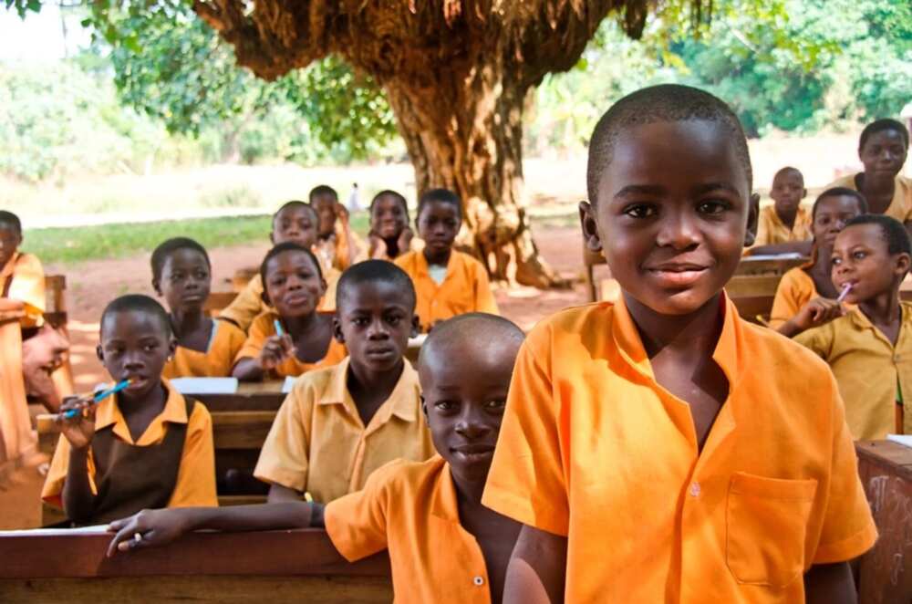 Colourful school uniform in Nigeria