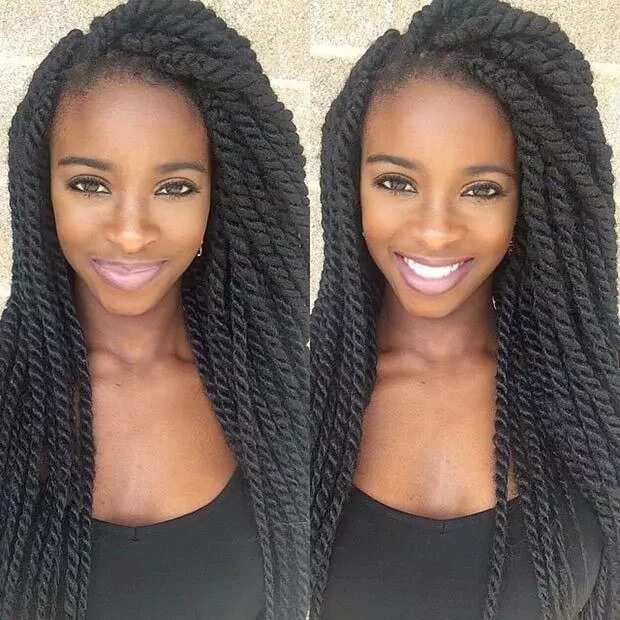 Top long kinky twist hairstyles