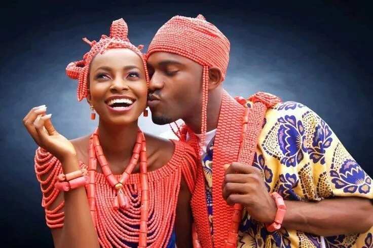 Edo male traditional attire in Nigeria