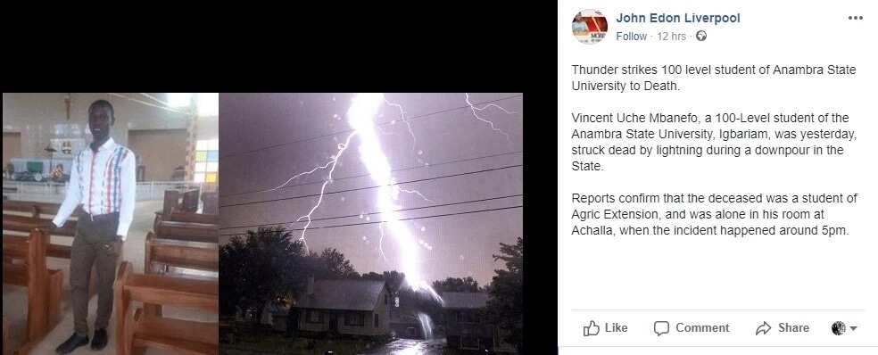 Thunder strike