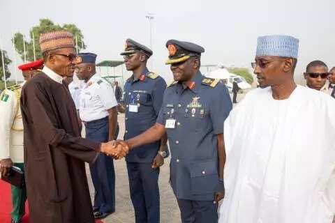 Buhari departs Nigeria for Kenya (see photos)