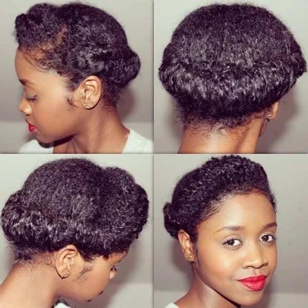 Simple hairstyle