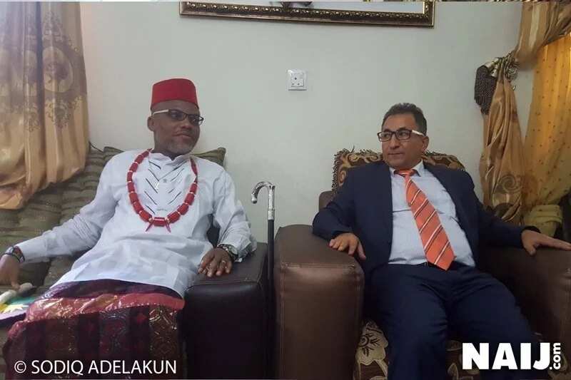 Despite all intimidation, foreigners are visiting us, Nnamdi Kanu boasts as he receives Turkish diplomat (photos)