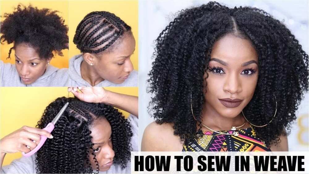 6. Sew in weaves style