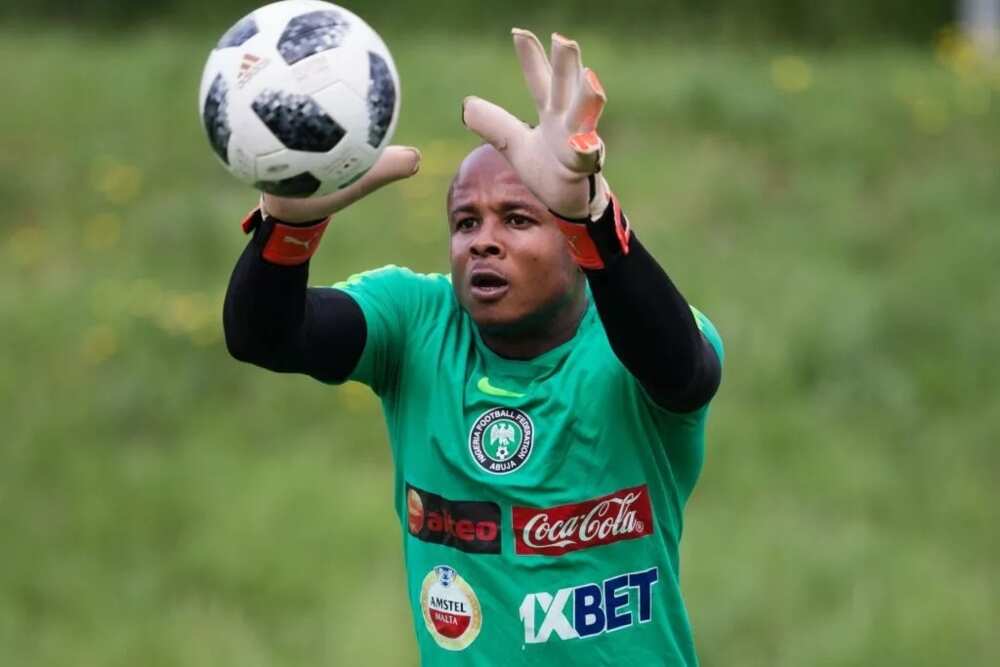 Enyimba's shot-stopper, Ikechukwu Ezenwa at 29 might have played his last World Cup for Nigeria. Photo Caption: Getty Images.