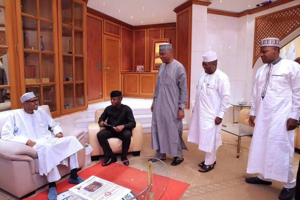 Buhari meet Osinbajo, Saraki, Dogara, others ahead of his medical trip to London