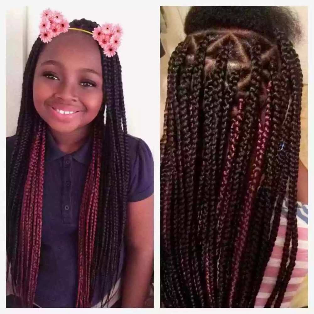 Kids box braids!  Kids hairstyles, Crochet hair styles, Black