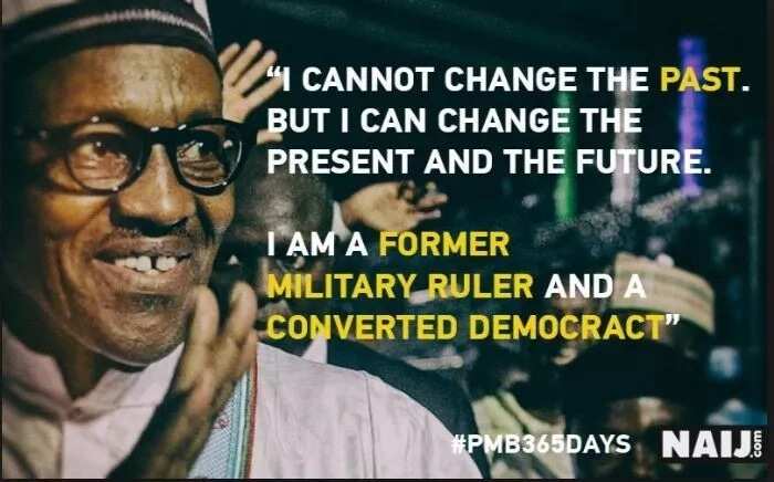 Buhari speaks on his past