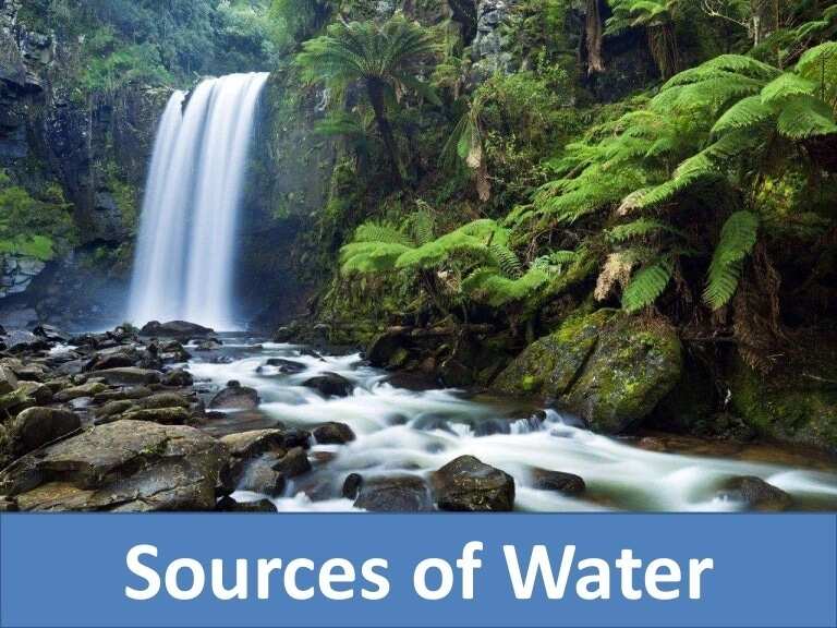 Four sources of water supply
